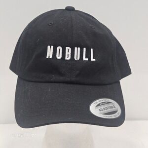 NOBULL Black Adjustable Dad Hat Yupoong Cotton Twill Training Baseball Cap